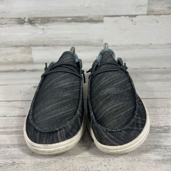 Hey Dude Wally Men's Frontier Lava Stone Slip On Shoes Black Size 9 US - Picture 4 of 8